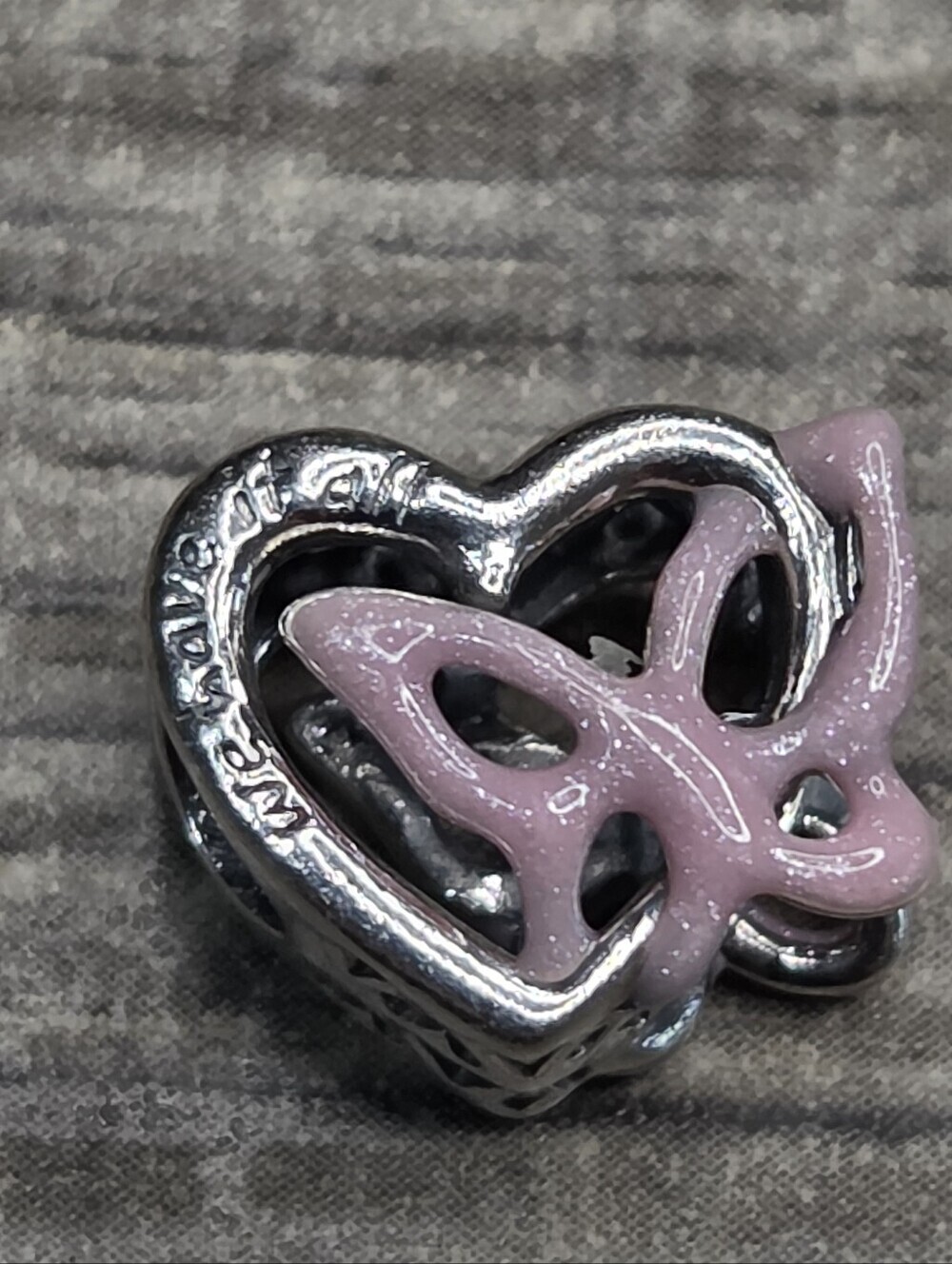 Authentic Pandora Entwined Heart & Butterfly Charm Sterling silver